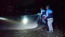 Kaçak atılan ağlar toplandı, balıklar baraja geri salındı